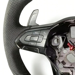 Volante de Cuero para VW Mk7 <span class=keywords><strong>Polo</strong></span> Golf Mk6 Jetta Scirocco Carbon T6 Venta al por Mayor de Fábrica <span class=keywords><strong>gti</strong></span> - Product Image 5
