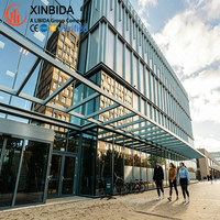Projet de construction de bâtiment commercial de grande hauteur en structure d'acier préfabriquée avec option de façade en verre