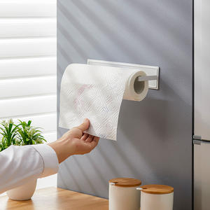 Porte-mouchoirs mural en acier inoxydable à un niveau auto-adhésif personnalisé pour la maison et le restaurant directement de l'usine - Product Image 1