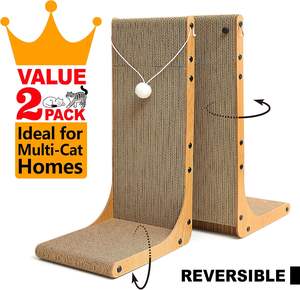 Papier Hout Natuurlijke Kleur Kat Interactieve Speelgoed Krabber Kartonnen Bord Voor Katten - Product Image 4