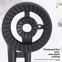 Réchaud de comptoir portable individuel épaissi, accessoires de brûleur encastré, modèle intégré commercial à gaz GPL en fonte sur pieds hauts