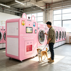 Machine de lavage pour animaux de compagnie en libre-service 24h/24 et 7j/7, système de distribution IoT à haute rentabilité pour les laveries automobiles et les animaleries, entièrement autonome - Product Image 2