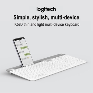 Logitech K580 Không Dây <span class=keywords><strong>Bluetooth</strong></span> Bàn Phím Siêu Mỏng Chế Độ Kép Đa-Thiết Bị Im Lặng Bàn Phím CE USB 2.0 Tiếng Anh <span class=keywords><strong>Lenovo</strong></span> <span class=keywords><strong>Thinkpad</strong></span> - Product Image 3