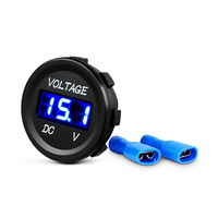 Voltímetro de 12 V CC para Automóvil, Barco, RV, Motocicleta