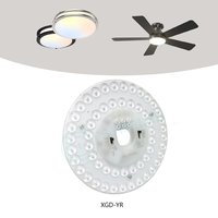 Kit d'éclairage LED à télécommande 5CCT 3 puissances commutables, module de remplacement de haute qualité pour ventilateur de plafond et plafonnier