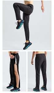Running Pants Tear Away <strong>Light</strong> Weight Sports <strong>Trousers</strong> Stylish Polyester Quick Dry Custom logo Pants Full Side Opening Pants - Product Image 2