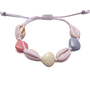 Hot bán phụ nữ của Bohemian hạt vỏ Vòng đeo tay có thể điều chỉnh chuỗi thủ công mỹ nghệ tự nhiên đồ trang sức phụ kiện - Product Image 1