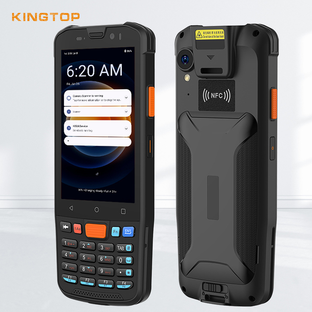 New Arrival 4g Rugged Ip67 4 Inch Handheld Android Pda with Keyboard Qr Code Scanner & Nfc for Warehouse Stock Management
