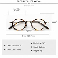 Lunettes de soleil rétro à monture ronde en acétate, montures de lunettes unisexes plaquées titane