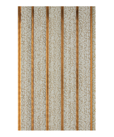 Panneau mural PS personnalisé pour décoration intérieure, imperméable, résistant à l'humidité, en PVC, moderne, à lattes de charbon, pour appartement et bureau