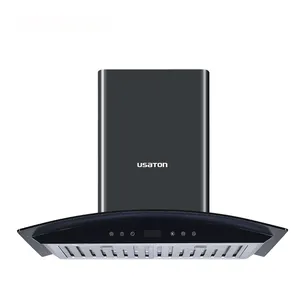 Made in China Kitchen hood appliances Tempered Glass Kitchen Cooker Extractor Chimney Range Hood