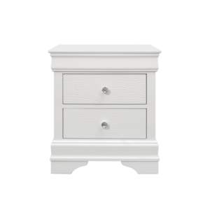 Mesita de noche de cocodrilo DB SHAKER, diseño industrial moderno con 2 cajones ensamblados inteligentes para dormitorio - Product Image 1