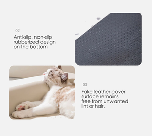 Waterproof Outdoor <strong>Dog</strong> and Cat <strong>Bed</strong> Soft Leather Pet <strong>Bed</strong> <strong>Tough</strong> With Sides Easy Clean Rectangle Puppy <strong>Bed</strong> With Removable Cover - Product Image 5