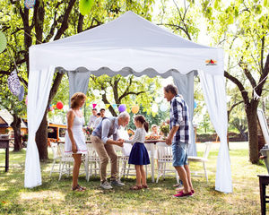 Pour ABCCANOPY 10x15FT Tente à baldaquin instantanée de style moderne avec rideau <span class=keywords><strong>blanc</strong></span> pour événements en plein air - Product Image 6