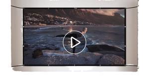 شاشة عرض محمولة مزدوجة الوجهين NVVdooo بوصة قابلة للطي مضادة للتجعيد أبيض غير لامع للمنزل داخلي وخارجي - Product Image 5