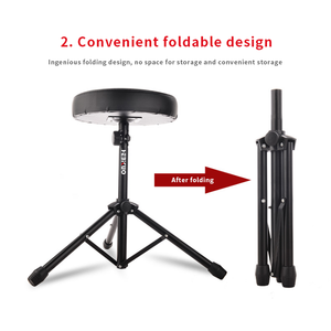 <span class=keywords><strong>Q</strong></span>-91 HEBIKUO Prix de gros Siège de batterie noir Tabouret de batterie Chaise Accessoires d'instruments - Product Image 5