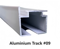 Rail de rideau en aluminium métallique durable au design classique moderne, tringle à rideau électrique de qualité supérieure, glisse facilement