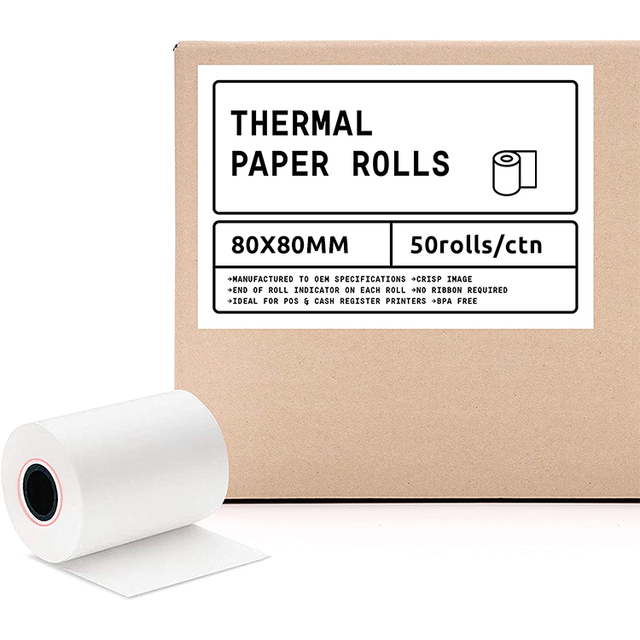 BPA Free Thermal Paper 70 80 Fast Paper Thermal 50*30 Thermal Printer Paper Roll