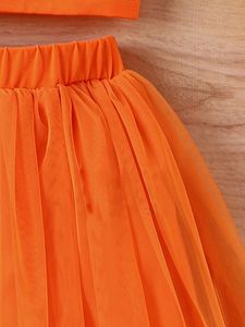 Abbigliamento Estivo per Ragazze 5-14 Anni, Set Due Pezzi con Canotta Senza Maniche e Gonna in Rete - Product Image 4