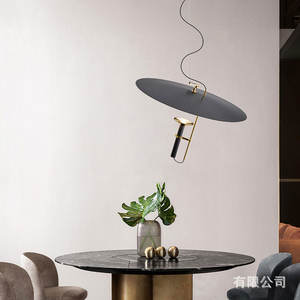 Lámpara Colgante LED Minimalista Moderna de Diseño Italiano, Ajustable en Forma de L, para Barra de Bar, Dormitorio, Comedor, Lámpara de Araña Única - Product Image 3