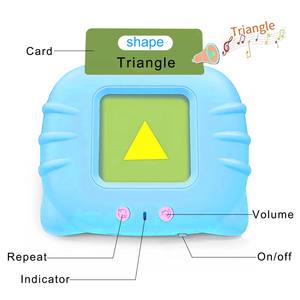 YongnKids Azul Educação Infantil Aprendizagem Crianças Brinquedos Educativos Falando audível Inglês Flash Cards Máquina - Product Image 4