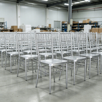 Chaises de banquet empilables de haute qualité, durables, pour hôtels, mariages, événements, type Tiffany Chiavari, vente en gros