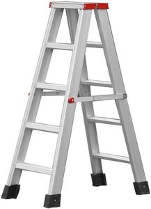 Aluminum A-Frame Step <b>Ladder</b> Portable Household <b>Ladder</b> for Indoor Decoration Home Maintenance - Product Image 1