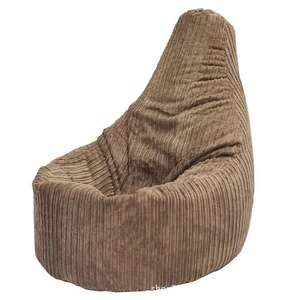 Fauteuil pouf en tissu de luxe de style nordique avec housse amovible pliable et durable pour salon, chambre à coucher, appartement et hôtel - Product Image 3