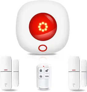 433Mhz smart home alarm sensor system kit with door opener remote control electronic siren