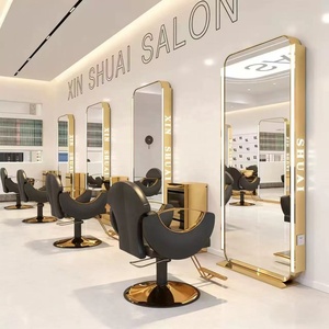Luxury Modern Design <b>Full</b>-<b>Length</b> Double <b>Mirror</b> Styling Equipment Durable for Beauty Salons and Barber Shops - Product Image 5