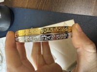 Yiwu Aceon Velle en acier inoxydable creux coeur découpé symbole personnalisé profondément gravé spirituel sororité pierre de naissance manchette bracelet