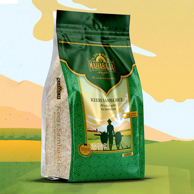 1 Kg Rice Coustimize Bags 2kg 3kg 5kg Thai Basmati Organic 1kg Rice Packaging Bag Laminated Plastic Empty Flour Bags for Sale