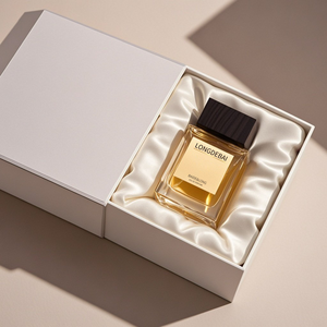 New Design <b>Empty</b> clear square Glass Perfume <b>Bottle</b> 30ml 50ml 80ml 100MI Wooden Cap Luxury Perfume with Packaging Box - Product Image 5