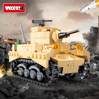 WOMA TOYS Étudiant Militaire WW1 Main Battle char simple autres jouets éducatifs véhicule blocs de construction Custom Set jouet
