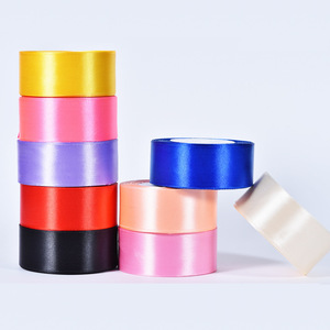 ริบบิ้นผ้าซาตินโพลีเอสเตอร์สีชมพูขนาด 40 มม. ยาว 25 หลา 26 สี สำหรับทำโบว์ตกแต่งดอกไม้และห่อของขวัญ - Product Image 4