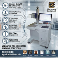 Machine de gravure et de marquage laser CO2 ETF 30W/60W avec galvanomètre 3D et refroidissement par air, prise en charge DXF/PLT pour le bois/l'acrylique (110/220V)