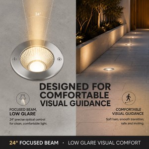 Luminaire <span class=keywords><strong>LED</strong></span> COB encastré et <span class=keywords><strong>encastrable</strong></span> à intensité variable 0-10V/DALI/PWM sans scintillement ADC12 pour immeubles de bureaux et entrées commerciales - Product Image 1