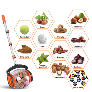 Ramasseur multifonctionnel télescopique avec <span class=keywords><strong>rouleau</strong></span> et ouverture latérale pour la collecte des <span class=keywords><strong>noix</strong></span> de jardin - Product Image 6