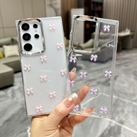 Nouvelle coque de téléphone tout-en-un antichoc en TPU de style frais avec nœud décoratif 3D pour S24 FE S23+ S22 A35 et A15