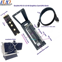 Kartu Grafis Eksternal Laptop EGPU GPU Dock PCI-E PCIe 4.0 X4 M.2 NVME ke Adaptor Oculink SFF-8611 untuk NUC GPD Notebook