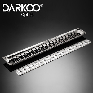 Visual Comfort Optimization:Extruded Clear Linear <strong>Lens</strong> for LED with UGR Control Anti-Dazzle <strong>Design</strong> for Recessed Pendant Lighting - Product Image 1