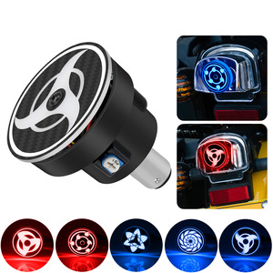 Motocircuit 通用摩托车踏板车写轮眼旋转 <span class=keywords><strong>LED</strong></span> RGB 后刹车灯灯泡，用于改装/升级 - Product Image 3