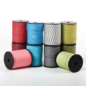 Strong And Wearable 2mm Polyester Cover UHMWPE Core Braided Reflective Tent Rope