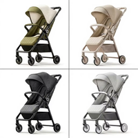 Poussette compacte pliable 2 en 1 pour bébés, poussette de voyage légère pour bébés nouveau-nés