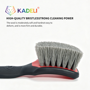 Cepillo para Llantas de <span class=keywords><strong>Coche</strong></span> KADELI, Cepillo de Limpieza de Neumáticos con Cerdas Suaves Grises para Detallado de Automóviles - Product Image 4