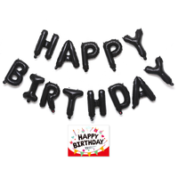 Lot de ballons en aluminium en forme de lettres de 16 pouces pour décoration de fête d'anniversaire, de Noël et du Nouvel An, ensemble de ballons alphabet pour adolescents