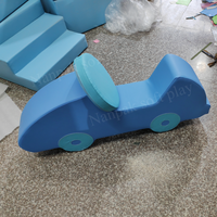 Balançoire souple en mousse à motif à carreaux personnalisé pour enfants, pour jeu de rôle et conduite de voiture, utilisable en intérieur/extérieur, pour location événementielle, centres commerciaux et écoles