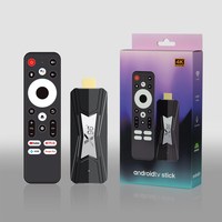X96 Neo Android 14 Amlogic S905A(X5M) 4G ROM 32G RAM Mini TV Stick con Control Remoto por Voz BT de Fábrica X96