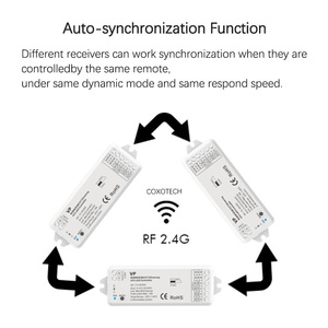 Controller <span class=keywords><strong>LED</strong></span> RGB CCT RGBW V2 V3 VP V5-M, Wireless RF 2.4G, 12V 24V, RT2 RT4 RT5, Garanzia 5 Anni, Telecomando per Strisce <span class=keywords><strong>LED</strong></span> - Product Image 5