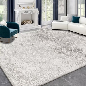 Mềm Mại Và Thoải Mái Máy Làm Polyester Không-Trượt Có Thể Giặt Hiện Đại Mô Hình Hình Học Màu Be Thảm - Product Image 2